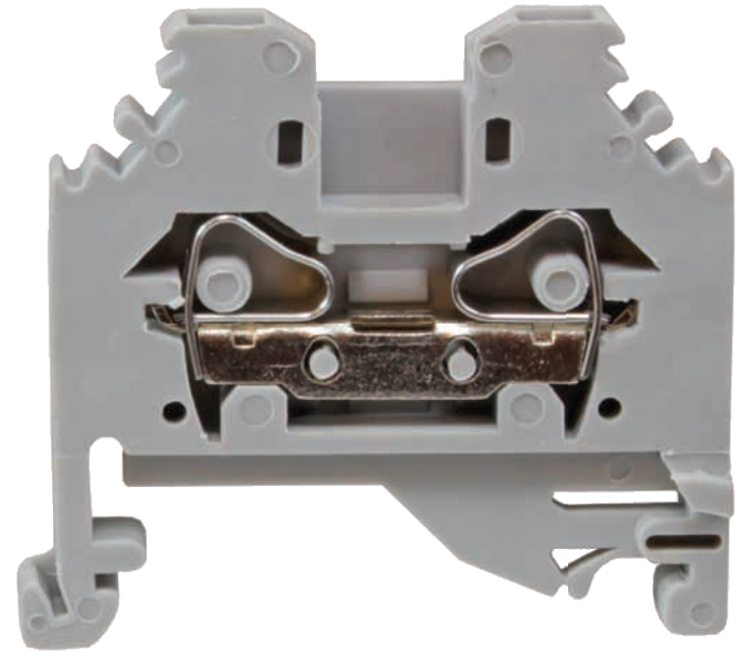 Клемма пружинная самозажимная проходная JUT3-4W Клемма пружинная самозажимная проходная JUT3-4W
