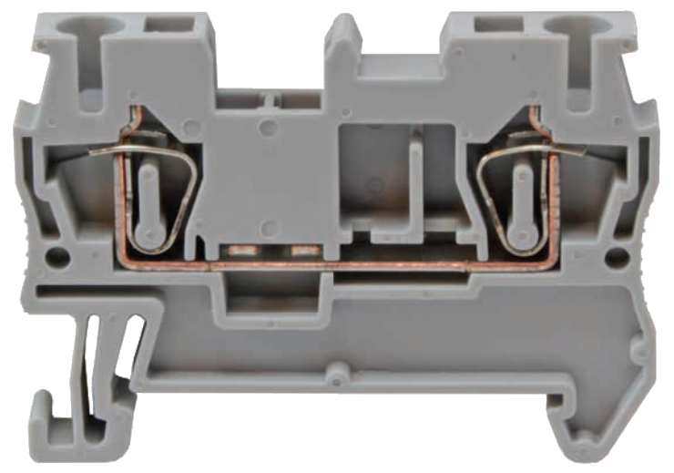 Клемма пружинная самозажимная проходная JUT3-2.5 Клемма пружинная самозажимная проходная JUT3-2.5