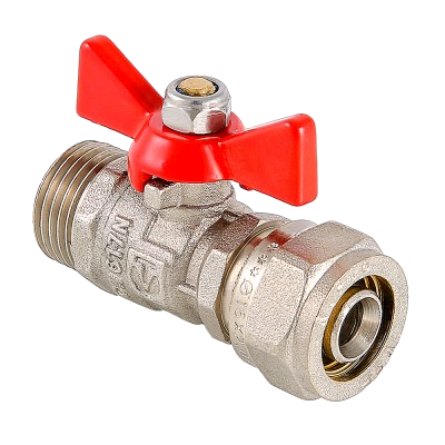 Кран шаровой с обжимным соединением VT.341.N Кран шаровой с обжимным соединением VT.341.N