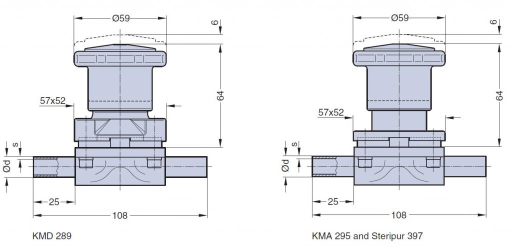 Серии ASCO Steripur 397 / KMA 295 / KMD 289 с ручным управлением DN 8 - 20мм